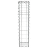 NNEVL Gabion Wall with Covers Galvanised Steel 20x20x100 cm