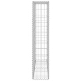 NNEVL Gabion Wall with Covers Galvanised Steel 80x20x100 cm