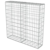 NNEVL Gabion Wall with Covers Galvanised Steel 100x20x100 cm