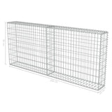 NNEVL Gabion Wall with Covers Galvanised Steel 200x20x85 cm