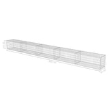NNEVL Gabion Wall with Covers Galvanised Steel 600x50x50 cm