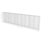 NNEVL Gabion Wall with Covers Galvanised Steel 600x30x150 cm