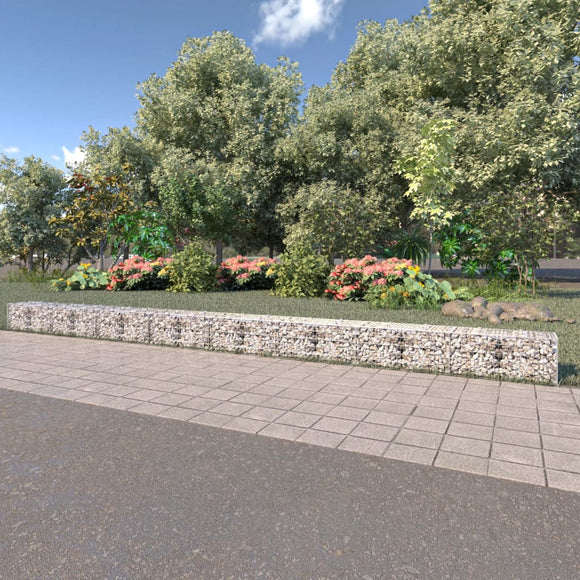 NNEVL Gabion Wall with Covers Galvanised Steel 900x50x50 cm