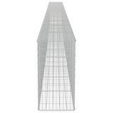 NNEVL Gabion Wall with Covers Galvanised Steel 900x50x100 cm