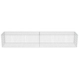 NNEVL Gabion Wall with Covers Galvanised Steel 300x50x50 cm
