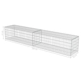 NNEVL Gabion Wall with Covers Galvanised Steel 300x50x50 cm