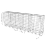 NNEVL Gabion Wall with Covers Galvanised Steel 300x50x100 cm