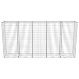 NNEVL Gabion Wall with Covers Galvanised Steel 300x50x150 cm