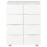 NNEVL Sideboard High Gloss White 60x35x80 cm Chipboard