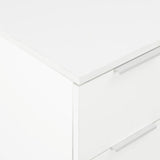 NNEVL Sideboard High Gloss White 60x35x80 cm Chipboard