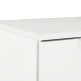 NNEVL Sideboard High Gloss White 71x35x76 cm Chipboard