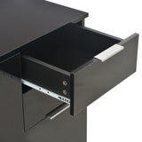 NNEVL Sideboard High Gloss Black 71x35x76 cm Chipboard