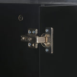 NNEVL Sideboard High Gloss Black 71x35x76 cm Chipboard