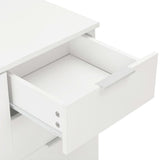 NNEVL Sideboard High Gloss White 107x35x76 cm