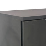 NNEVL Sideboard High Gloss Black 107x35x76 cm