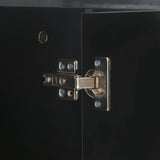 NNEVL Sideboard High Gloss Black 107x35x76 cm