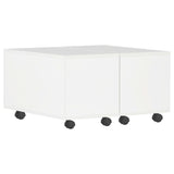 NNEVL Coffee Table High Gloss White 60x60x35 cm Chipboard
