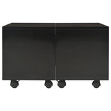 NNEVL Coffee Table High Gloss Black 60x60x35 cm Chipboard