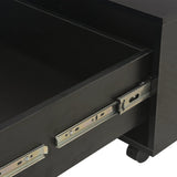 NNEVL Coffee Table High Gloss Black 60x60x35 cm Chipboard