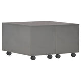 NNEVL Coffee Table High Gloss Grey 60x60x35 cm Chipboard