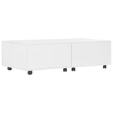 NNEVL Coffee Table High Gloss White 120x60x35 cm