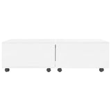 NNEVL Coffee Table High Gloss White 120x60x35 cm