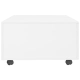 NNEVL Coffee Table High Gloss White 120x60x35 cm