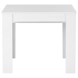 NNEVL Extendable Dining Table High Gloss White 175x90x75 cm