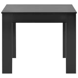 NNEVL Extendable Dining Table High Gloss Black 175x90x75 cm