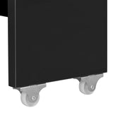 NNEVL Extendable Dining Table High Gloss Black 175x90x75 cm
