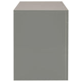 NNEVL TV Cabinet with LED Lights High Gloss Grey 130x35x45 cm