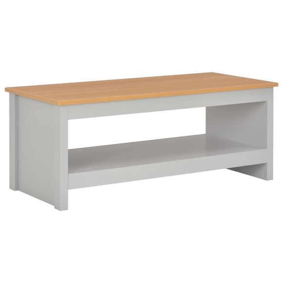 NNEVL Coffee Table Grey 105x47x42 cm