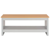 NNEVL Coffee Table Grey 105x47x42 cm