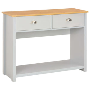 NNEVL Console Table Grey 97x35x76 cm