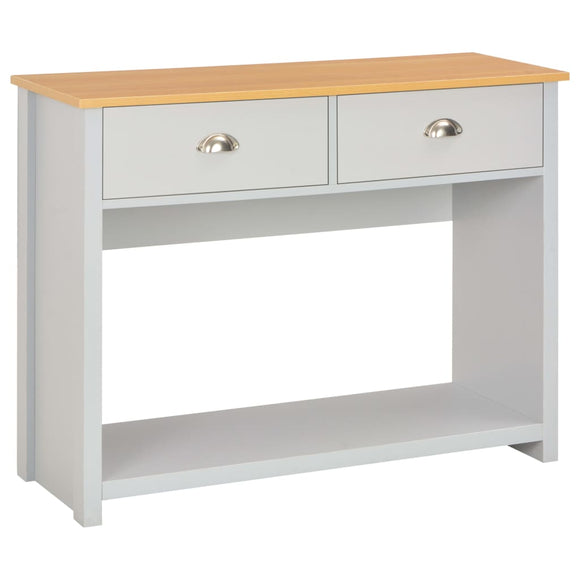 NNEVL Console Table Grey 97x35x76 cm