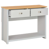 NNEVL Console Table Grey 97x35x76 cm