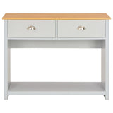 NNEVL Console Table Grey 97x35x76 cm