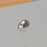 NNEVL Sideboard Grey 112x35x81 cm