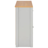 NNEVL Sideboard Grey 112x35x81 cm