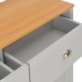 NNEVL Sideboard Grey 112x35x81 cm