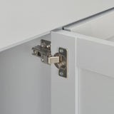 NNEVL Sideboard Grey 112x35x81 cm