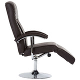 NNEVL TV Armchair Brown Faux Leather