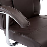 NNEVL TV Armchair Brown Faux Leather