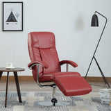 NNEVL TV Armchair Wine Red Faux Leather