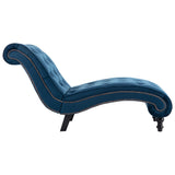 NNEVL Chaise Lounge Blue Velvet