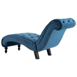 NNEVL Chaise Lounge Blue Velvet