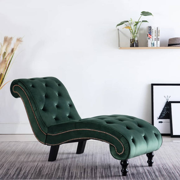 NNEVL Chaise Lounge Green Velvet