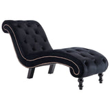 NNEVL Chaise Lounge Black Velvet