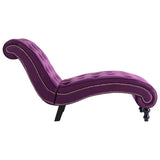 NNEVL Chaise Lounge Purple Velvet