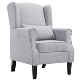 NNEVL Armchair Light Grey Fabric